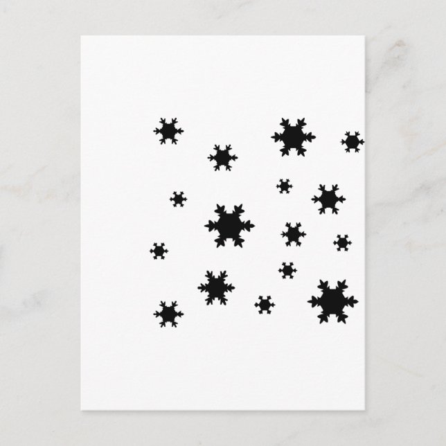 snowflakes icon postcard (Front)