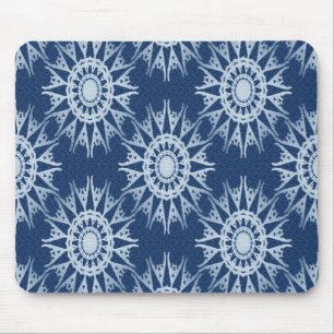 Snowflakes in blue... mouse mat