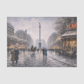 Snowflakes in Place Vendome Tissue Paper