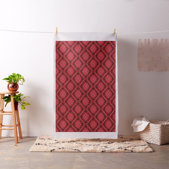 Snowflakes in Red... Fabric (In Situ)