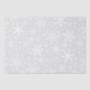Snowflakes in Silver Holiday Tissue Paper