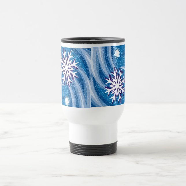 Snowflakes in the Wind - Travel Mug (Center)