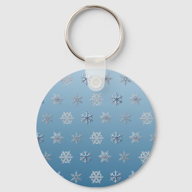 Snowflakes Key Ring (Front)