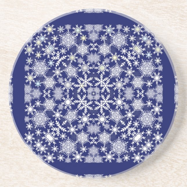 Snowflakes Lace Coaster (Front)