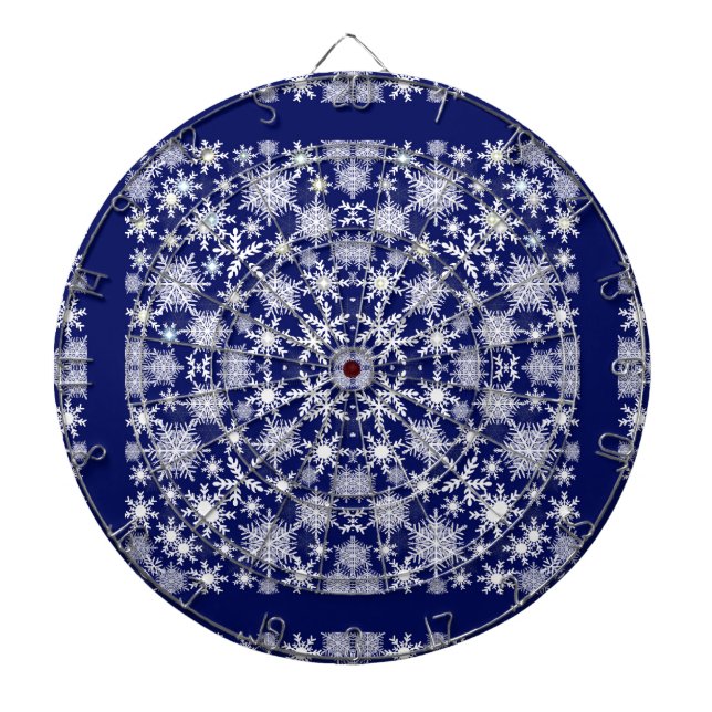 Snowflakes Lace Dartboard (Front)