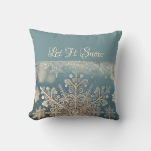 Snowflakes / Lace / Let It Snow Cushion