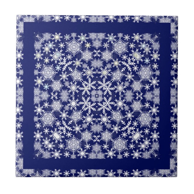 Snowflakes Lace Tile (Front)