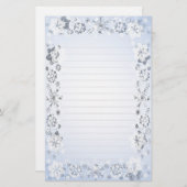 Snowflakes Lined Writing Paper (Front/Back)