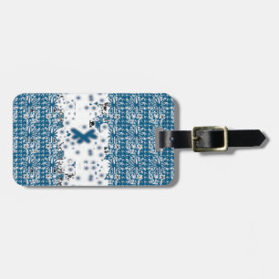 Snowflakes luggage tag