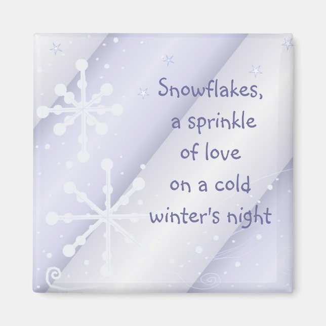 Snowflakes Magnet (Front)