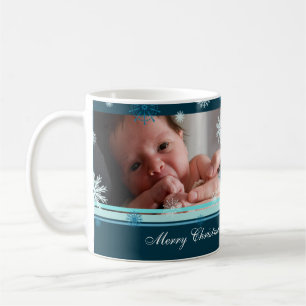 Snowflakes Merry Christmas Grandma Mug