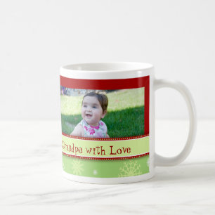 Snowflakes Merry Christmas Grandpa Mug