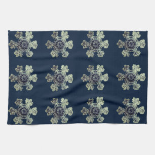 Snowflakes Midnight Blue Kitchen Towels