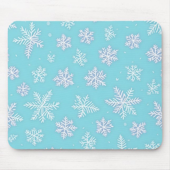 Snowflakes Mouse Mat (Front)