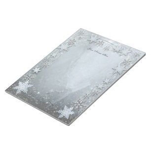 Snowflakes on Ice Notepad