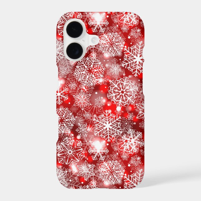 Snowflakes on red (Back)