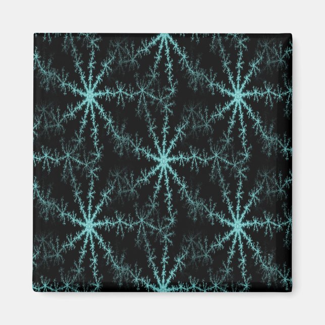 Snowflakes on the windshield... magnet (Front)