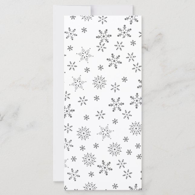 Snowflakes on White  Background (Front)