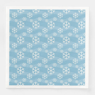 snowflakes paper napkins