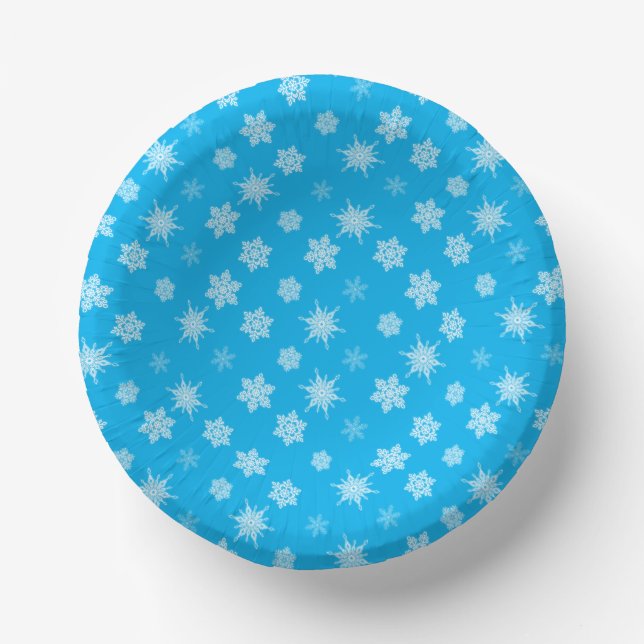 Snowflakes Paper Plate (Front)