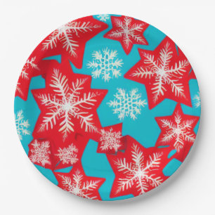 Snowflakes Paper Plate