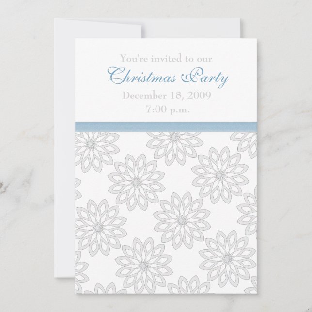 Snowflakes Party Invitations (Front)