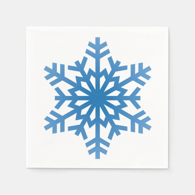 Snowflakes Pattern Christmas Napkin (Front)