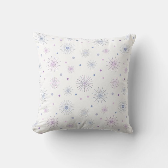 snowflakes pattern cushion (Front)