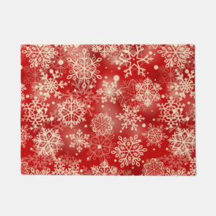 Snowflakes pattern doormat