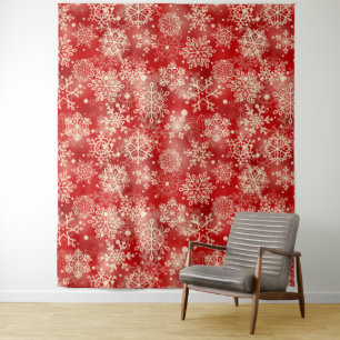 Snowflakes pattern tapestry
