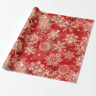 Snowflakes pattern wrapping paper