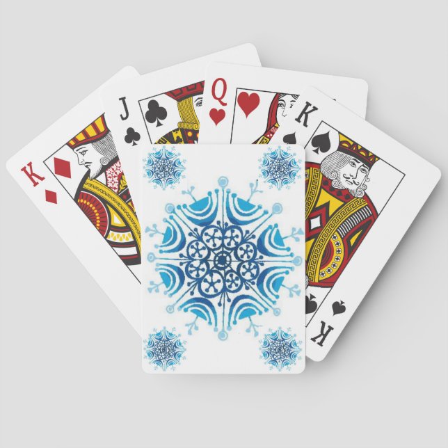 Snowflakes - playing cards (Back)
