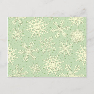 Snowflakes, postcard