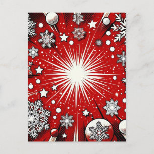 Snowflakes postcard
