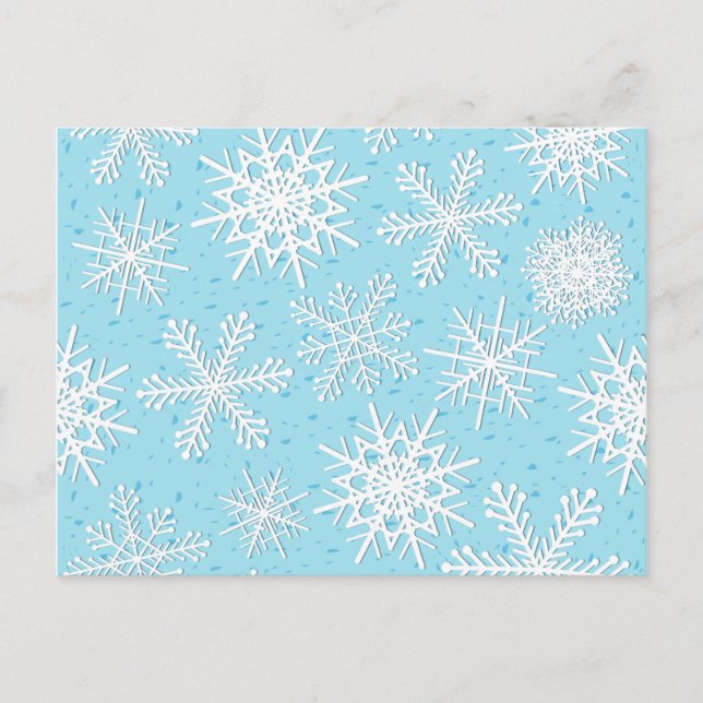 Snowflakes, postcard (Front)