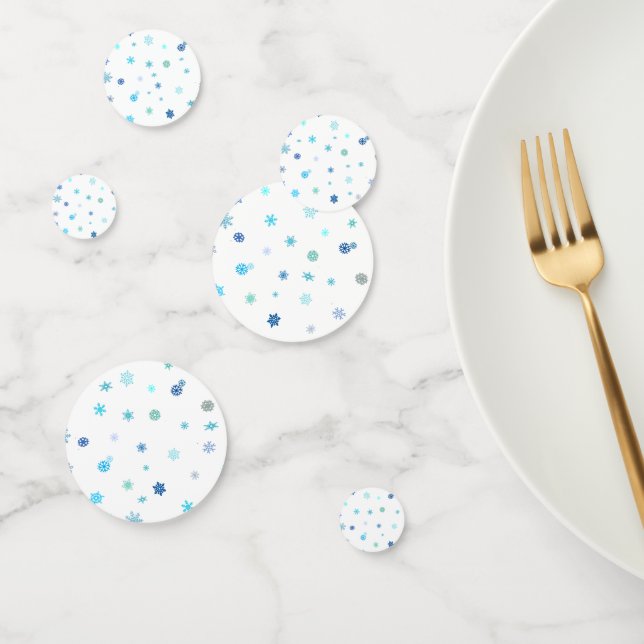 Snowflakes printed Table Confetti (Group)