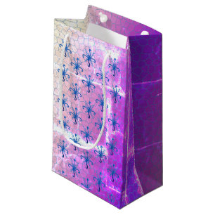 Snowflakes Purple Small Gift Bag