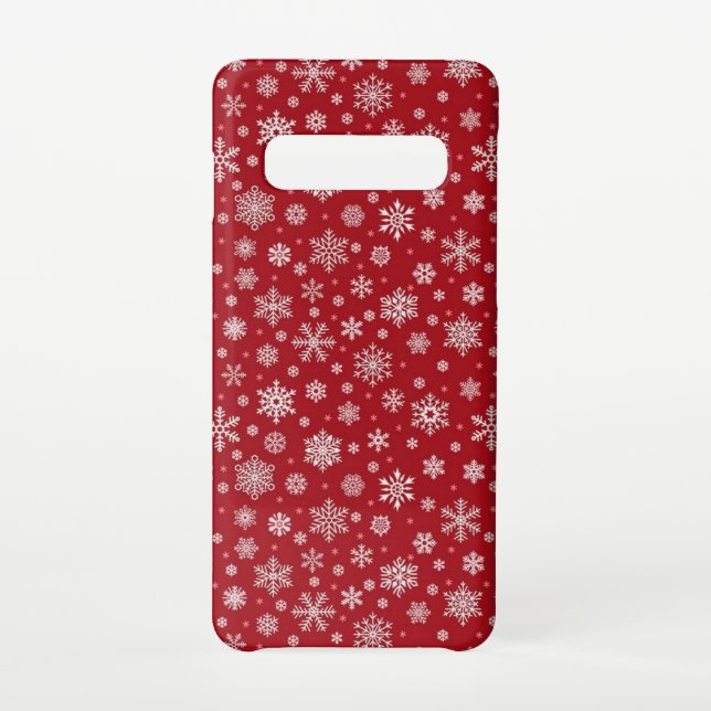 Snowflakes Red Case (Back)