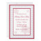 Snowflakes Red Chevron Holiday Party Invitations