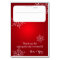 Snowflakes Red Seating Card