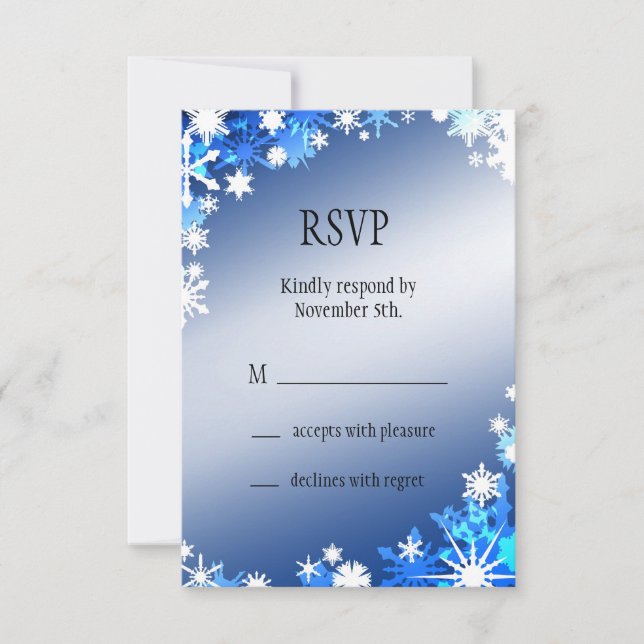 Snowflakes RSVP (Front)