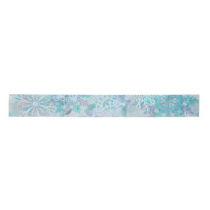 Snowflakes satin ribbon