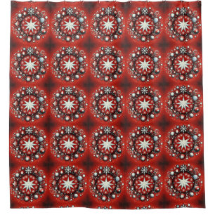 Snowflakes shower curtain