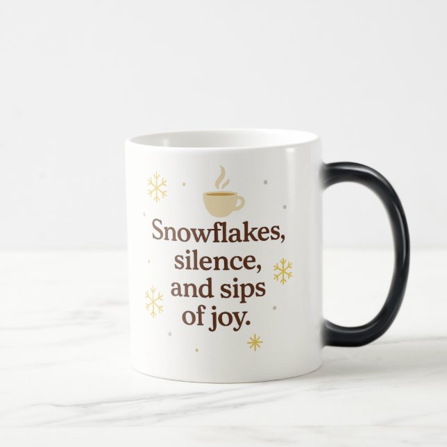 Snowflakes, Silence, and Sips of Joy | Cozy Winter Magic Mug (Right)