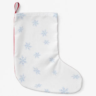 Snowflakes Small Christmas Stocking