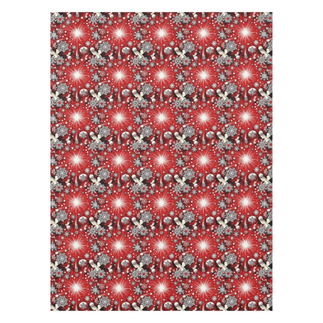 Snowflakes  tablecloth (Front)