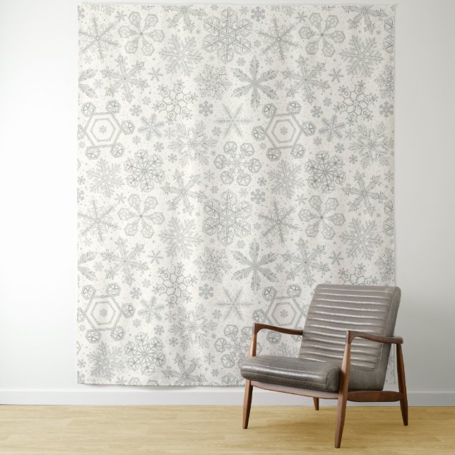 Snowflakes Tapestry (In Situ)