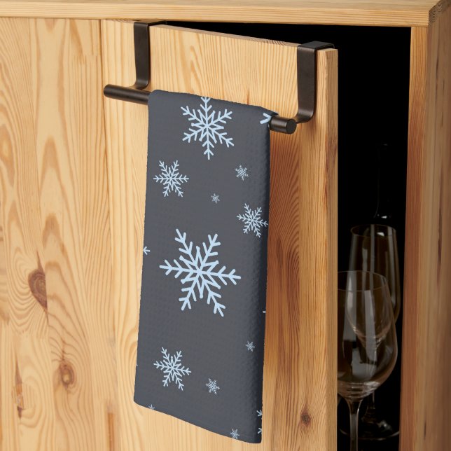 Snowflakes Tea Towel (Thirds Fold)