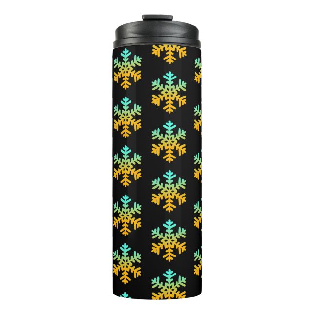 Snowflakes Thermal Tumbler (Front)