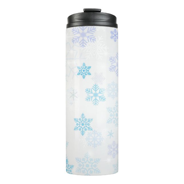 Snowflakes Thermal Tumbler (Front)